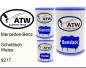 Preview: Mercedes-Benz, Schottisch Weiss, 9217: 500ml Lackdose + 500ml Klarlack + 250ml Härter - Set, von ATW Autoteile West.
